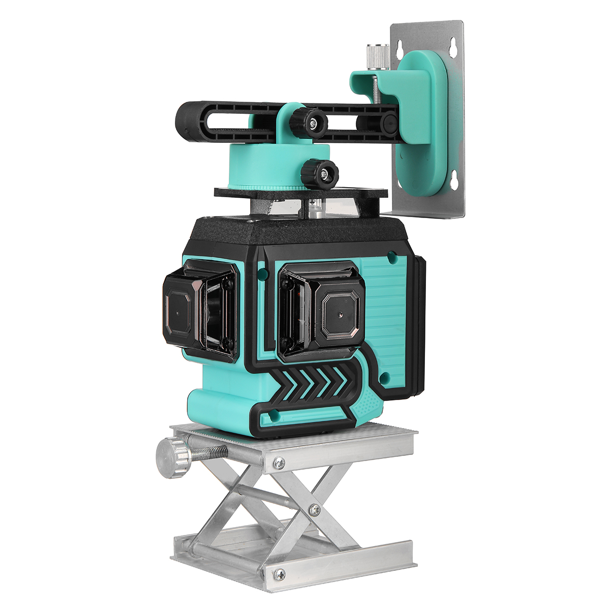 MUSTOOL 12 Line 360°Horizontal Vertical Cross 3D Green Light Laser Level Self-Leveling Measure with 2 batteries EU Plug