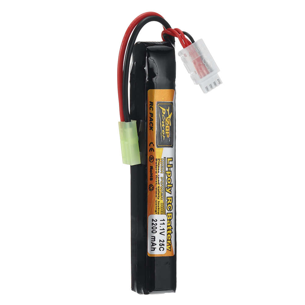 ZOP Power 11.1V 2200mAh 25C 3S LiPo Battery Tamiya Plug With T Plug Adapter Cable for RC Car