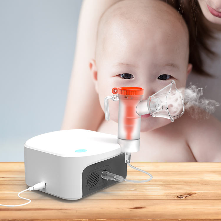 Portable Piston Mesh Atomizer Compressor Kit Medical Mask Mute Nebulizer Machine for Children and Adults
