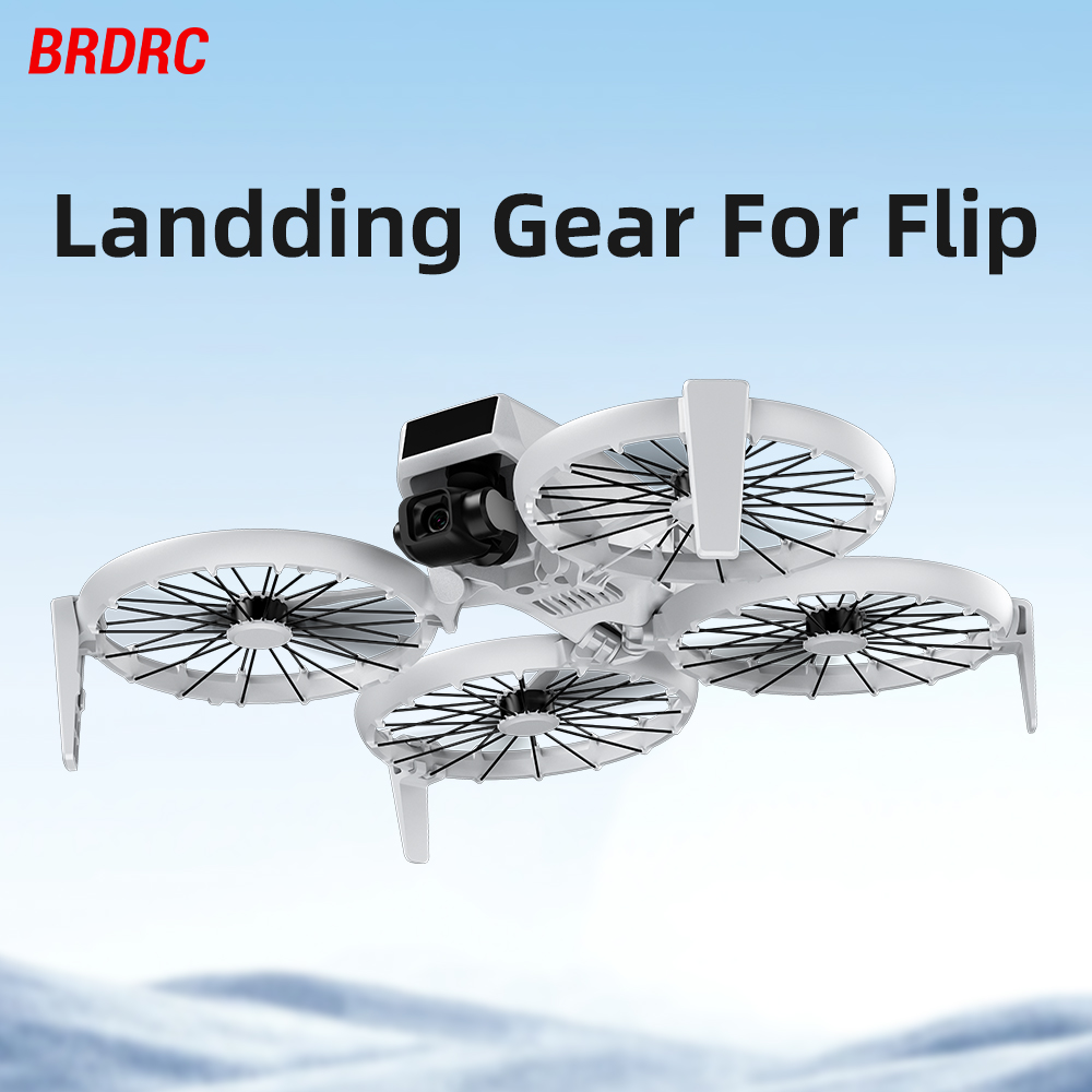 BRDRC Extended Heightening Landing Gear Legs Protector Support for DJI FLIP RC Drone Quadcopter