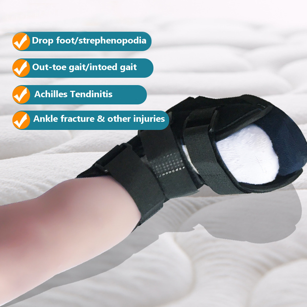 Medical Ankle Splint Boot Brace Support Tendinitis Plantar Fasciitis Heel Foot Splint For Child Kids