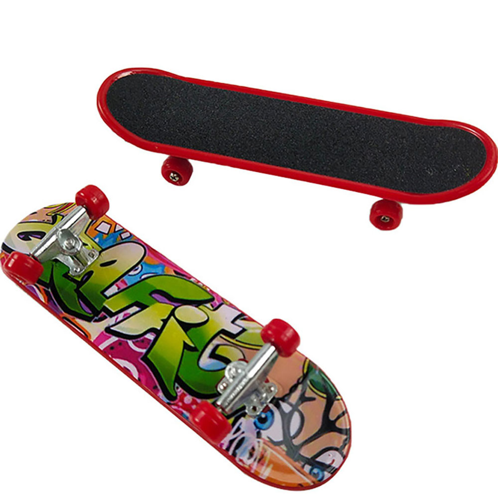 10pcs/Lot Aluminum Alloy Mini Finger Skateboards Unti-smooth Fingerboard Boys Toy Finger Skate Tech Truck Party Favors Gifts