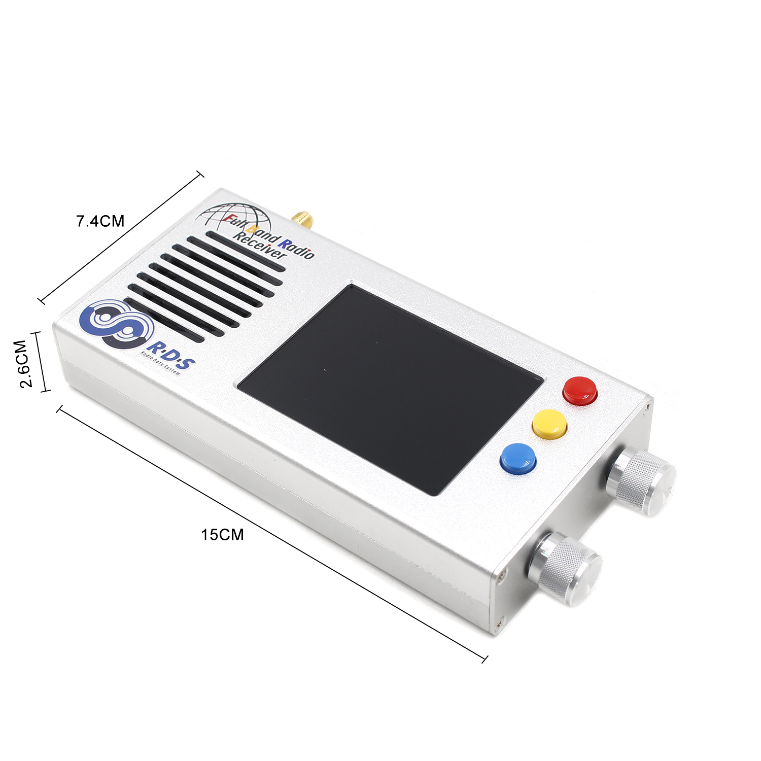 3.2 Inch TEF6686 Full Band Radio Dual Speaker Stereo Medium Wave Short Wave FM MW Radio With 5000MAH Lithium Battery