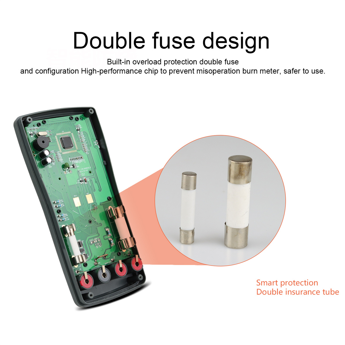 Kaemeasu KM-DM03A Professional High Precision Digital Multimeter DC & AC Voltage Current Measurement Resistance Capacitance Frequency Temperature Duty Cycle Ideal for Electrical Maintenance and Auto Repair