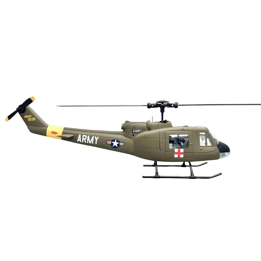 ROBAN 450 Class UH-1D 2.4G 11CH GPS Stabilized Scale Flybarless RC Helicopter RTF With X1 Flight Controller