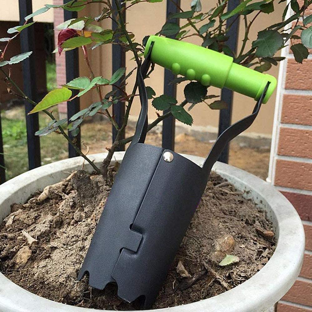 Agricultural Transplanting Tube Durable Hand Gardening Weeding Shovel Agricultural Seedling Transplanter for Garden Transplanting