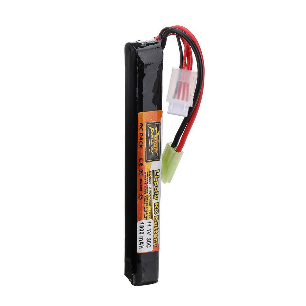 ZOP Power 11.1V 1800mAh 30C 3S LiPo Battery Tamiya Plug With T Plug Adapter Cable for RC Car