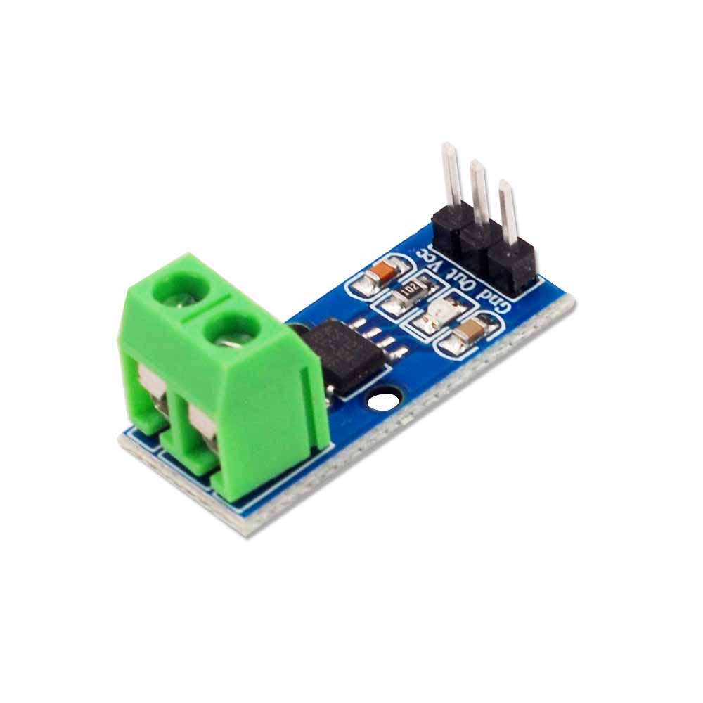 AOQDQDQD 30A ACS712 Current Sensor Module with Green Terminal and Straight Pins for Arduinoo and DIY Projects