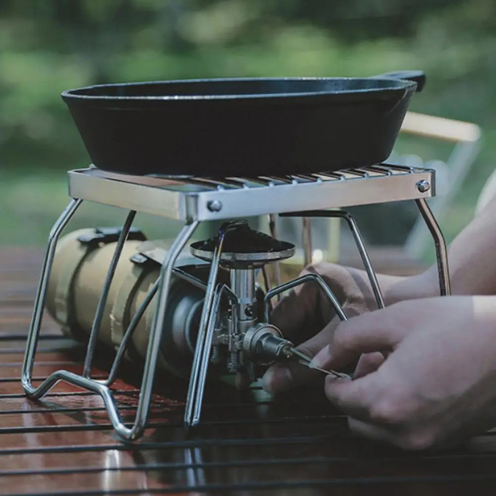 Griglia Da Campeggio Pieghevole TBvechi – Braciere Portatile Per Barbecue A Carbone, Acciaio