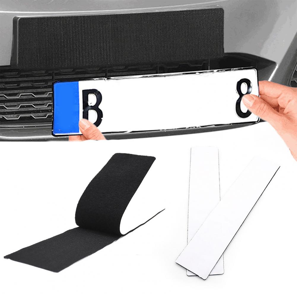 Frameless Adhesives Licenses Plate Holder Frameless Black Weather-proof Number Plate Holder for Vehicles/Car/SUV