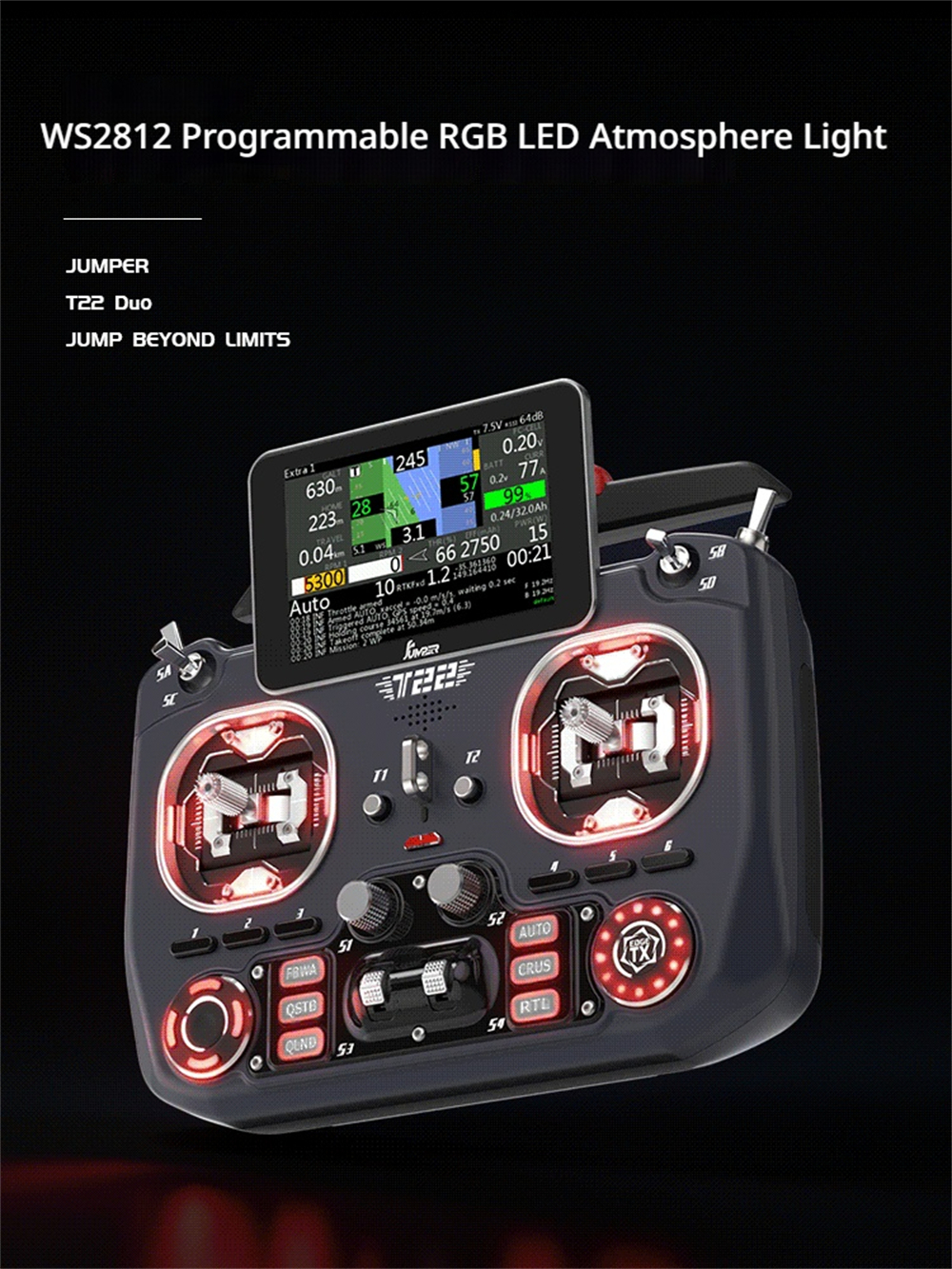 Jumper T22 ELRS 2.4GHz/915MHz Hall Sensor Gimbals 3.5