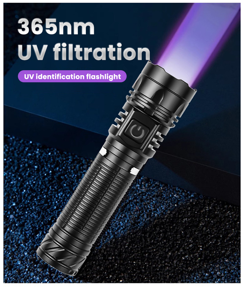 Venda Lâmpada fluorescente UV roxa de 365 nm,lanterna de luz negra