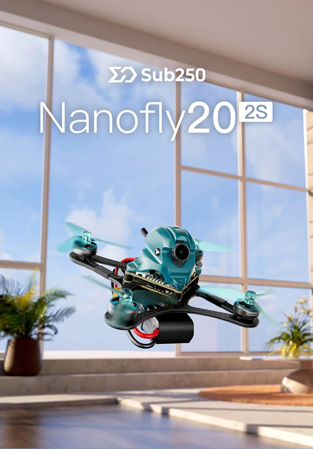 Sub250 Nanofly20 2S 2 Inch New Upgraded Analog / HDZero / Walksnail Avatar FPV Racing Drone