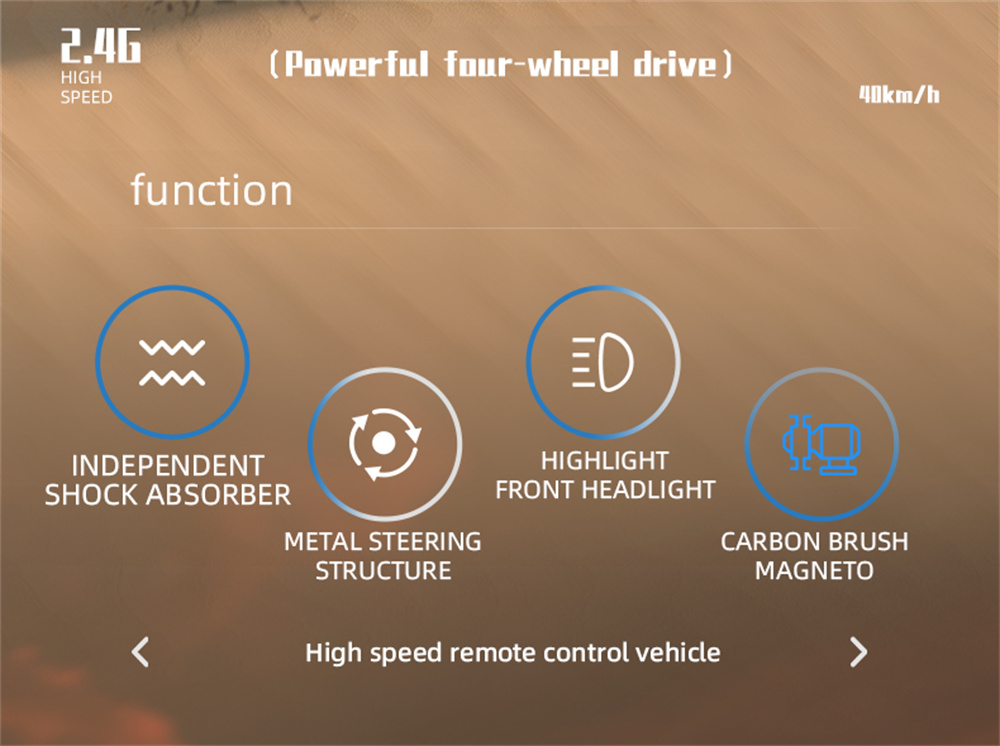 SCY & THE LINK 18102 1/18 2.4G 4WD High Speed RC Car Vehicle Models Full Proportional Control W/ Light