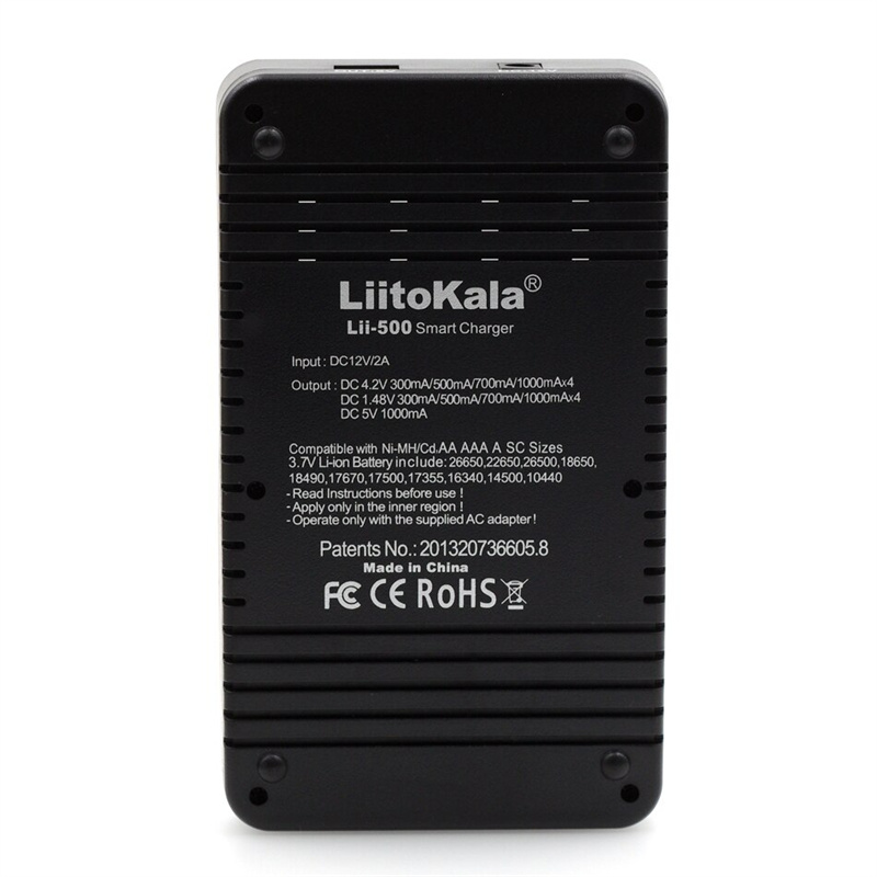 LiitoKala Lii-500 LCD Display Intellegent Battery Charger for 18650 26650 AA AAA Flashlight Cells Can Test The Battery Capacity