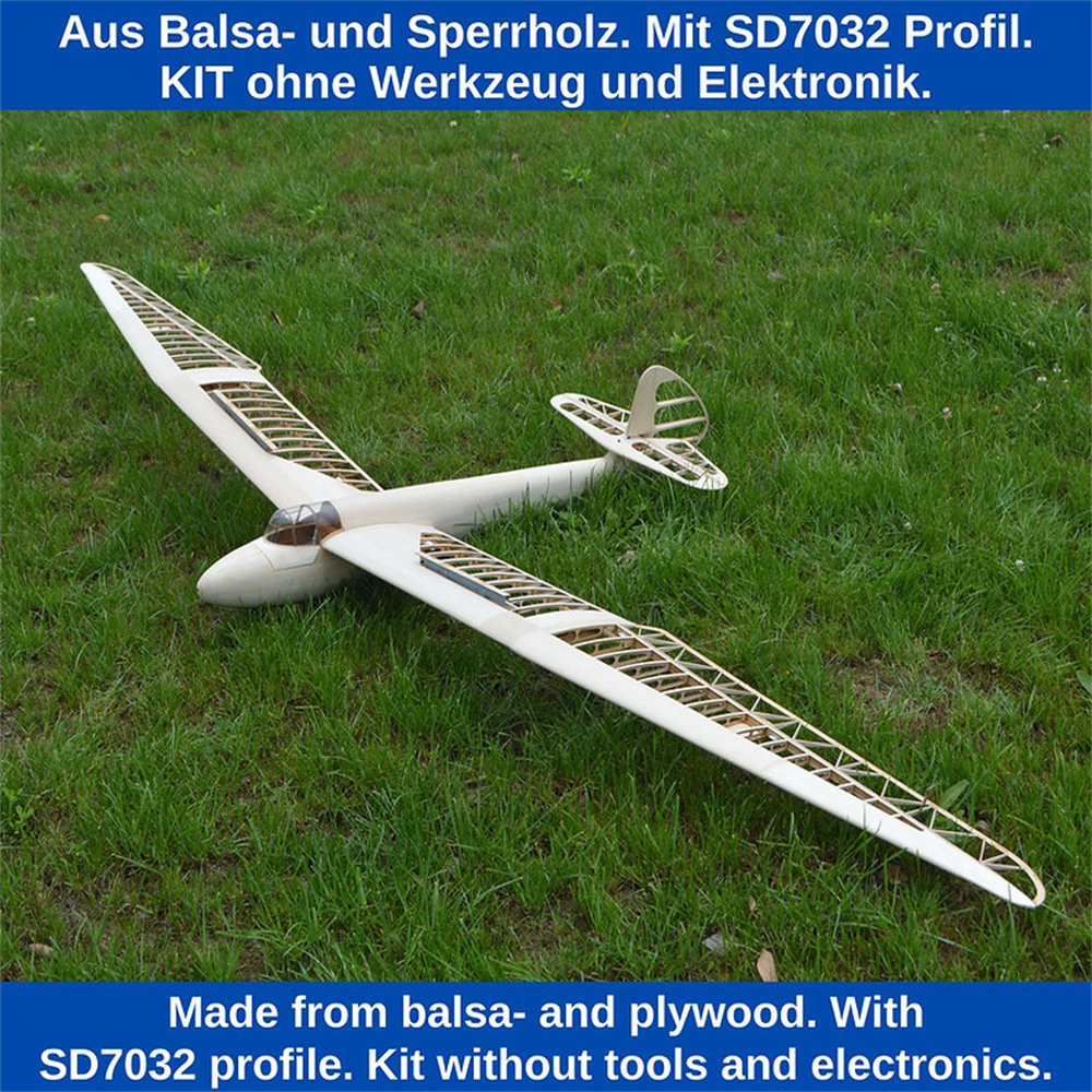 Tony Ray's Aero Model Minimoa 2025 2844mm Wingspan 1/6 Scale SD7032 Profile Balsa Wood RC Airplane Glider KIT