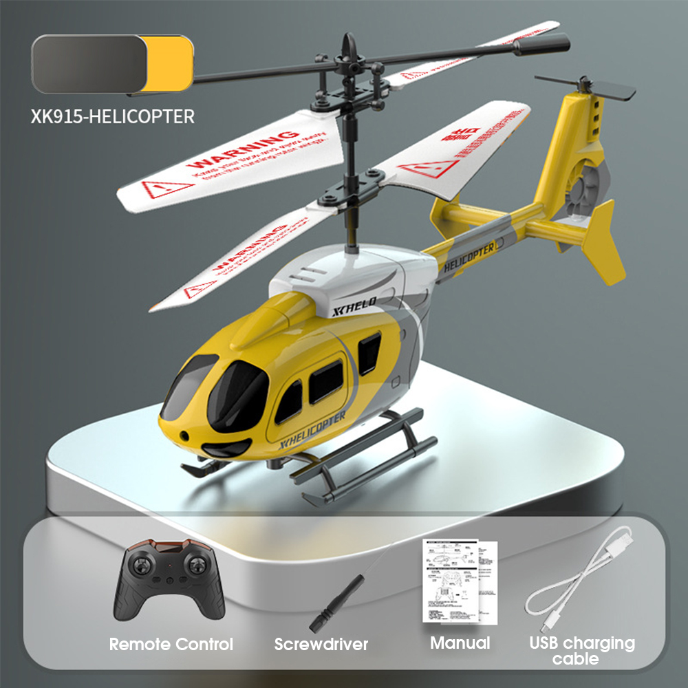 XK915 2.5CH RC Helicopter Aircraft Drop Resistant Helicopter Rechargeable Remote Control Toys