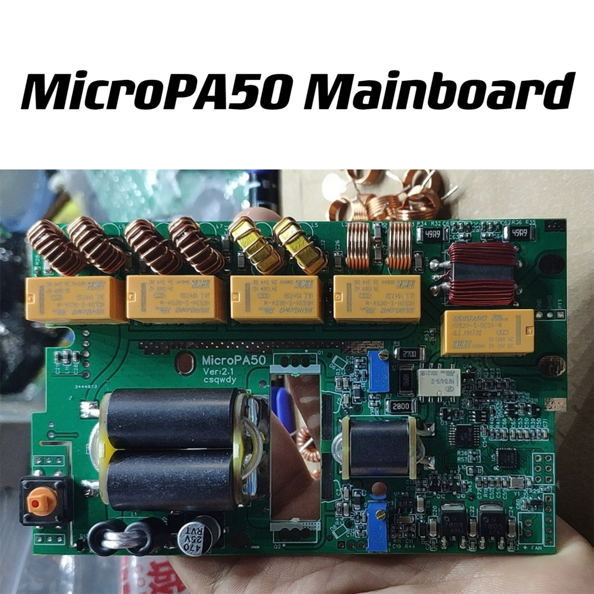 MICRO PA50 Power Amplifier Advanced Audio Amplification Dual Air Intake Cooling System 0.96