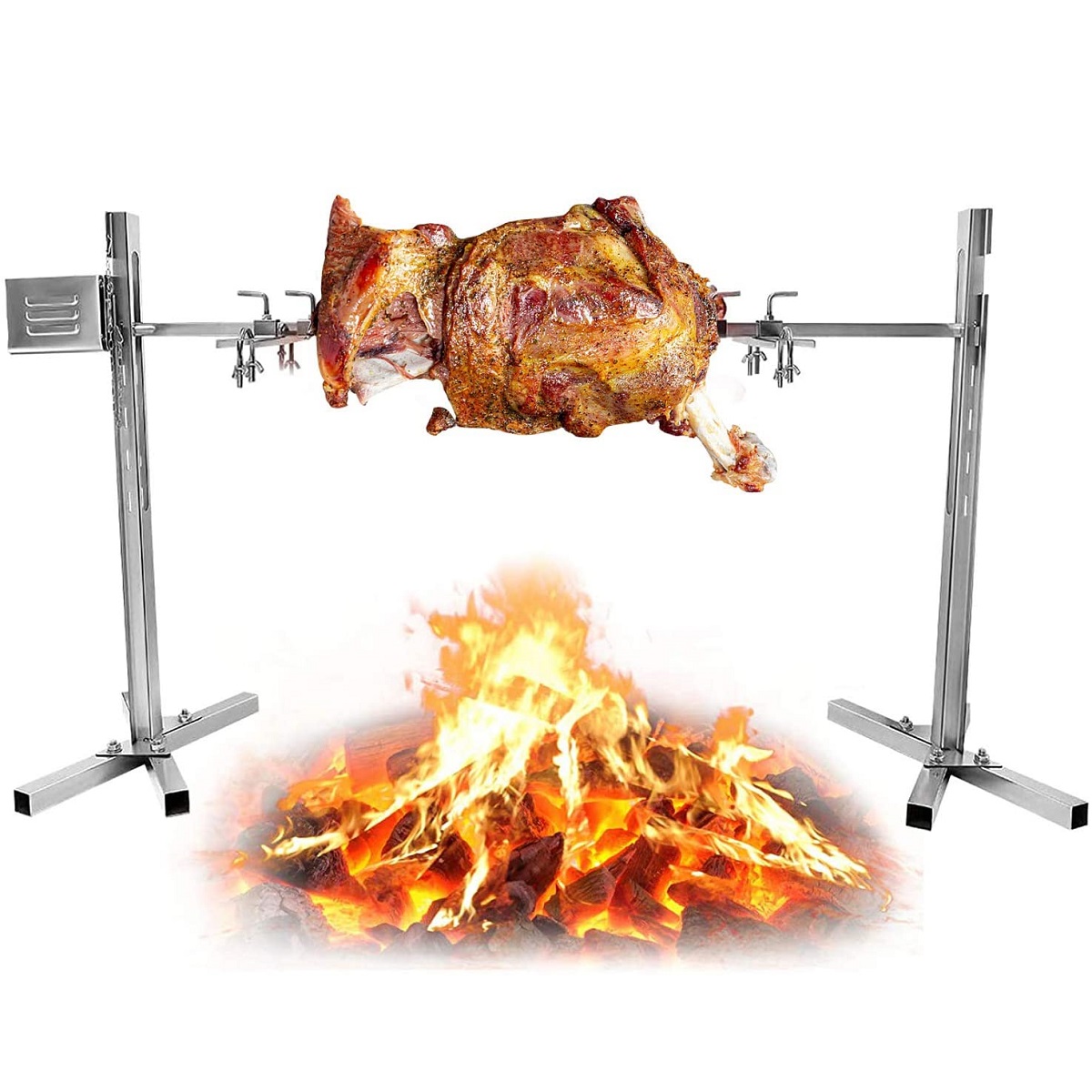 30KG Grill Rotisserie Spit Roaster Rod Charcoal Barbecue Roaster 15W Motor NEW!! 