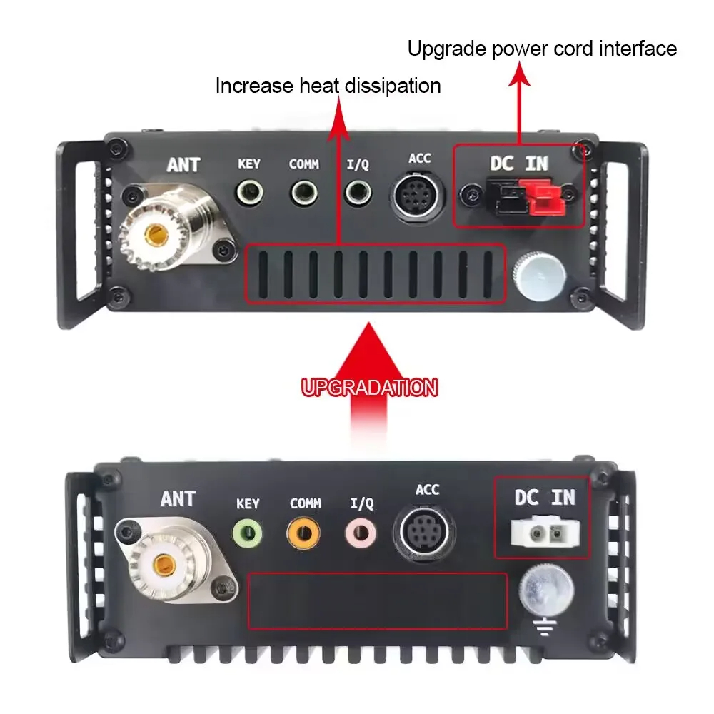 Xiegu G90 20W SSB/CW/AM/FM 0.5-30MHz HFアマチュア無線SDR構造内蔵