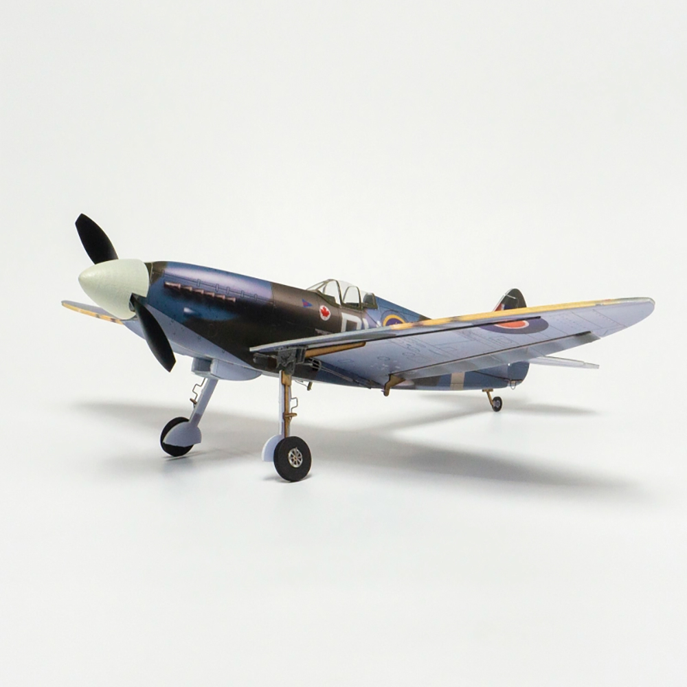MinimumRC Spitfire MK XVI 400mm Wingspan 5CH Aircraft with Retractable Landing Gear RC Airplane KIT+Motor