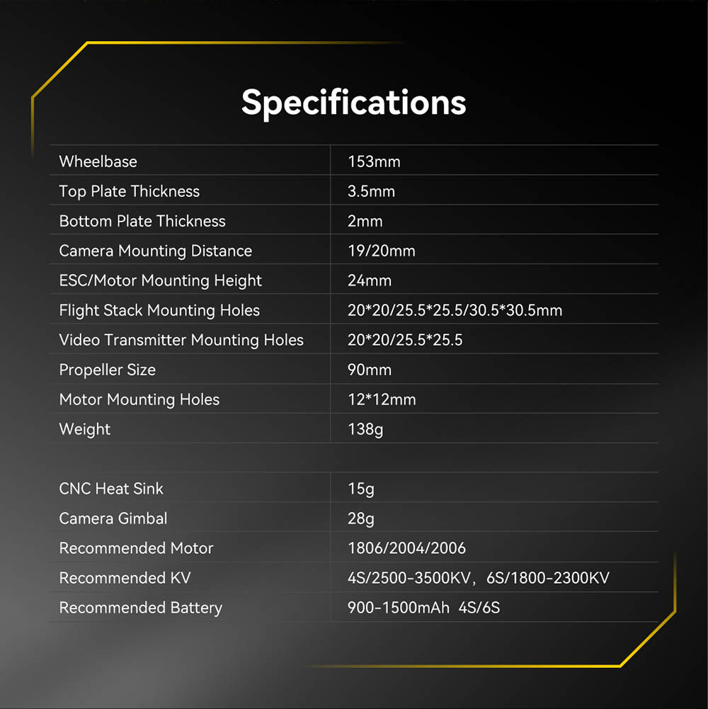 SpeedyBee Bee35 Pro LED 153mm Wheelbase 3.5 Inch Frame Kit Support DJI O3 for DIY CineWhoop RC FPV Racing Drone
