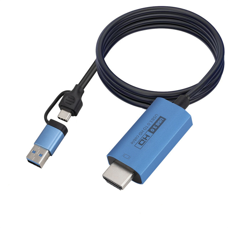 Type-C to HDMI Converter USB-C to HDMI Extension Conversion Core Line for External Graphics Card Mobile Phone Computer