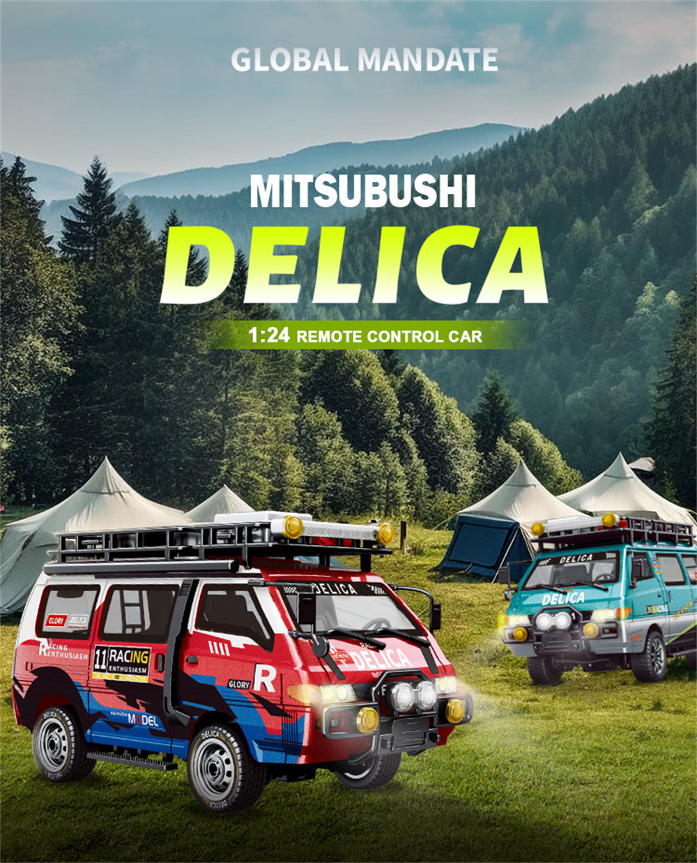 SG Pinecone Forest JXC5813B 1/24 2.4G 3CH 4WD RTR DELICA RC Car Vehicle Models Full Proportional Control