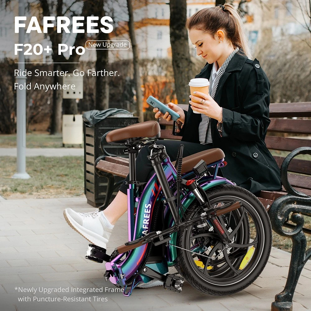 [EU Direct] FAFREES F20+ PRO Electric Bike 36V 22.5AH Battery 250W Motor 20inches Tires Cadence Sensor 85-100KM Max Mileage 140KG Max Load Folding Electric Bicycle