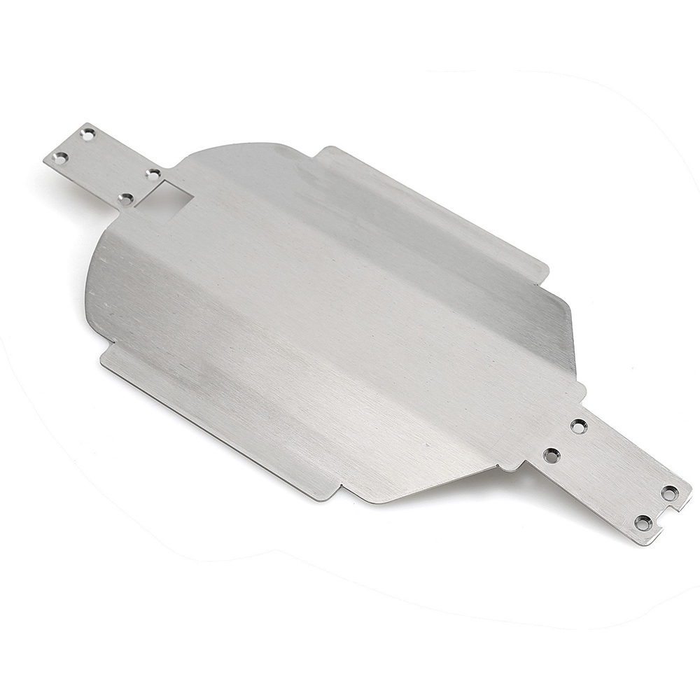 Stainless Steel Skid Plate Chassis Armor Gearbox Protector For 1/16 MJX 16207 16208 16209 16210 RC Car Upgrade Parts