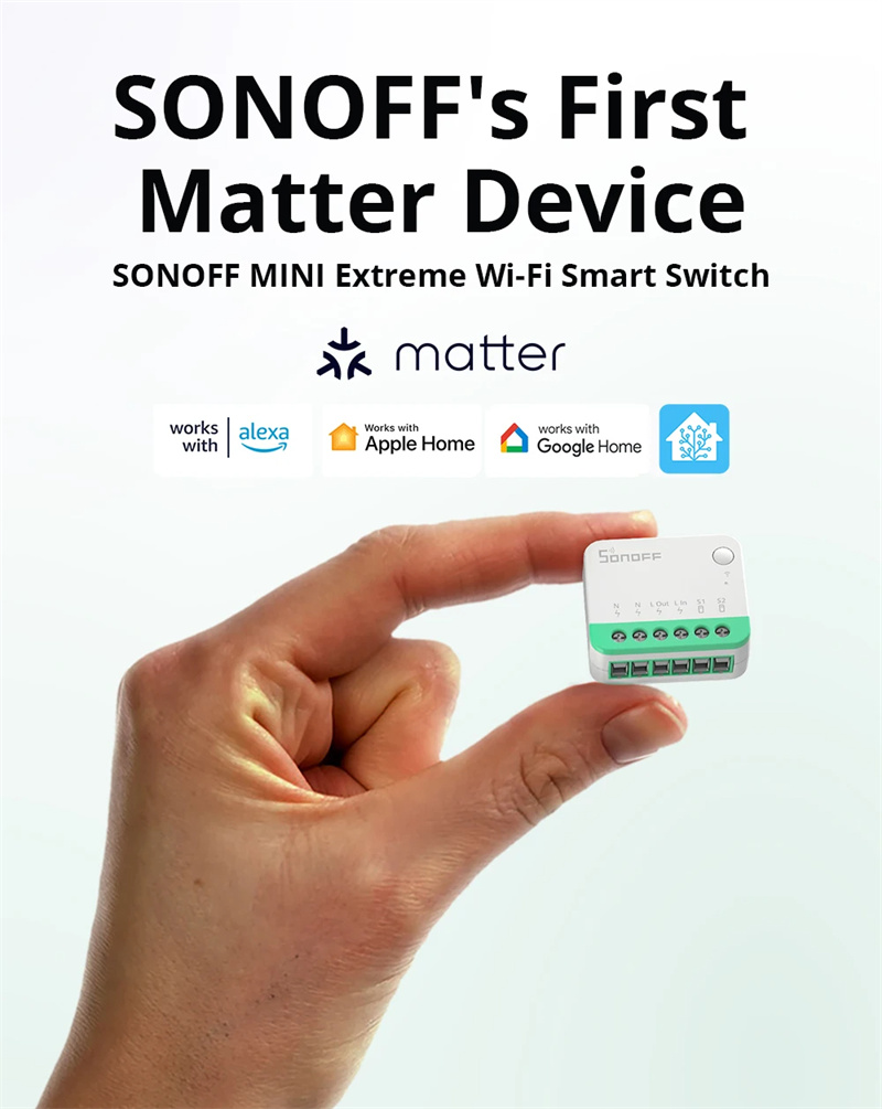 SONOFF's First Matter Device - MINI Extreme Wi-Fi Smart Switch 