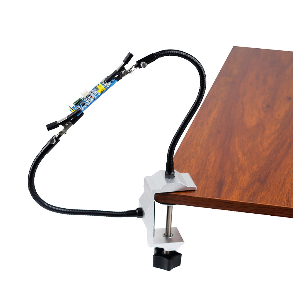 Multi Soldering Station Two Hand Flexing Arm Metal Electric Iron Holder for PCB Welding Repair Tools