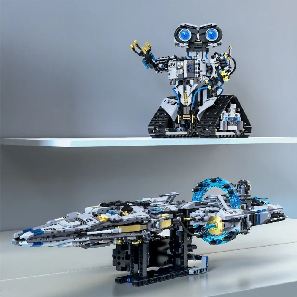 TUOMU T1107 1468ピースデュアルモード宇宙船ロボットコンビネーション