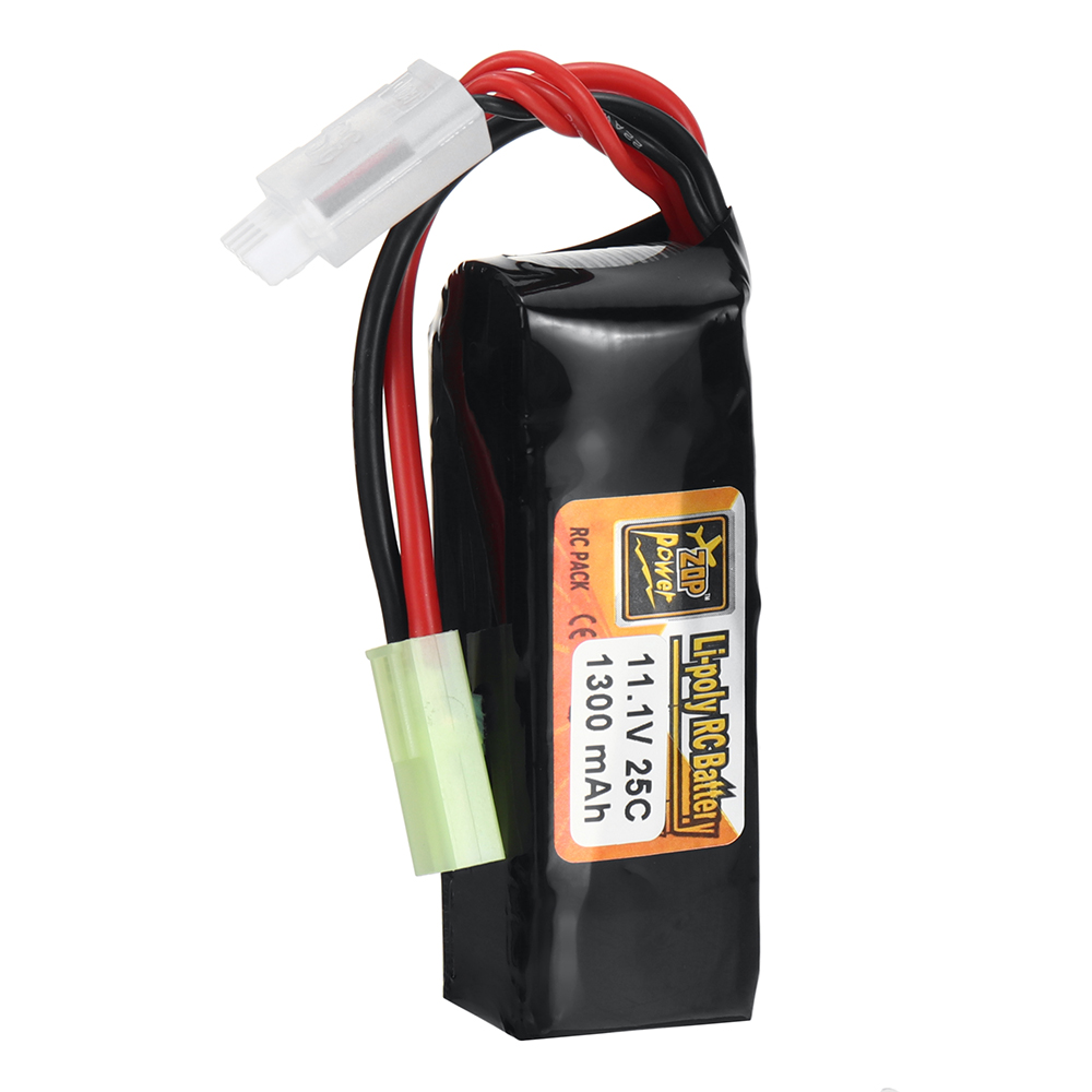 ZOP Power 3S 11.1V 1300mAh 25C LiPo Battery T Plug for RC Car FPV Racing Drone Airplane Helicopter