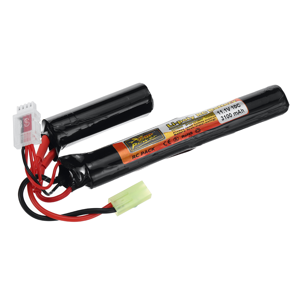 ZOP Power 11.1V 3100mAh 10C 3S LiPo Battery Tamiya Plug With T Plug Adapter Cable for RC Car