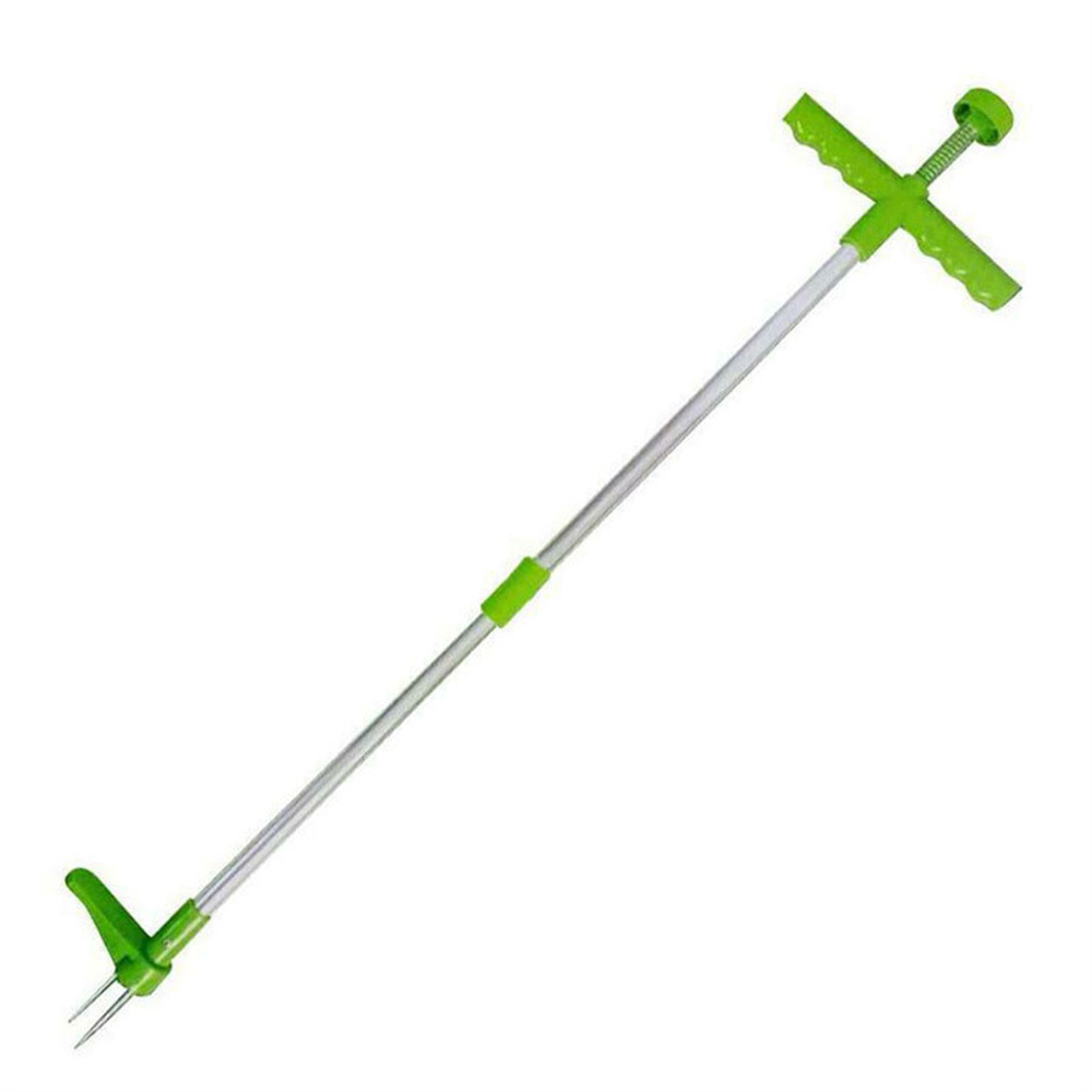 30cm Durable Long Handle Grass Trimmer Weed Remover Garden Lawn Weeder Stainless Steel Ergonomic Design Outdoor Gardening Tool