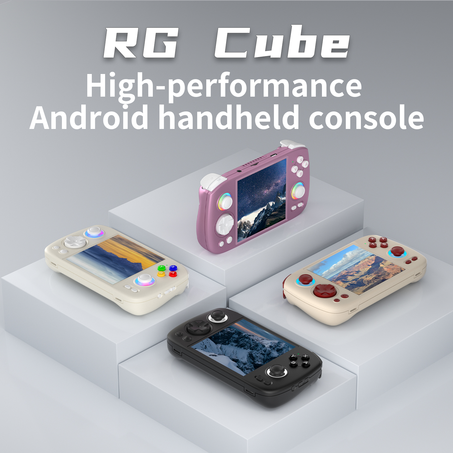 Распродажа Console de jeu portable rétro ANBERNIC RG Cube 8+128G Android 13  Unisoc T820 Écran IPS de 3,95 pouces Joystick Hall Trigger Lecteur de jeux  vidéo Support WiFi 2,4G/5G BT5.0 Console de