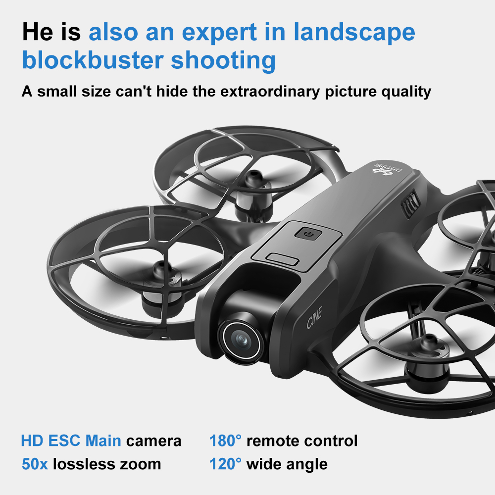 YCRC V666 WiFi FPV with LCD Screen Controller HD ESC Dual Camera Optical Flow Hover Automatic Obstacle Avoidance Brushless LED Light Circle Protection Kids Gifts 2.4G 4CH 6-Axis Remote Control RC Toys Drone Quadcopter RTF