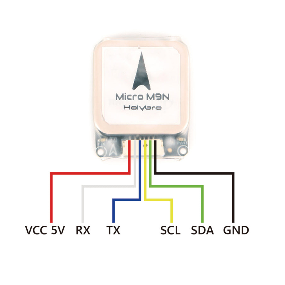 Holybro Micro M9N GPS Module with IST8310 Compass 4.7-5.2V Ceramic Patch Antenna for RC Drone FPV Racing