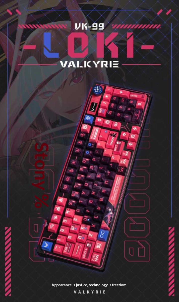 VALKYRIE VK99 三モード機械式ゲーミングキーボード TFTディスプレイと