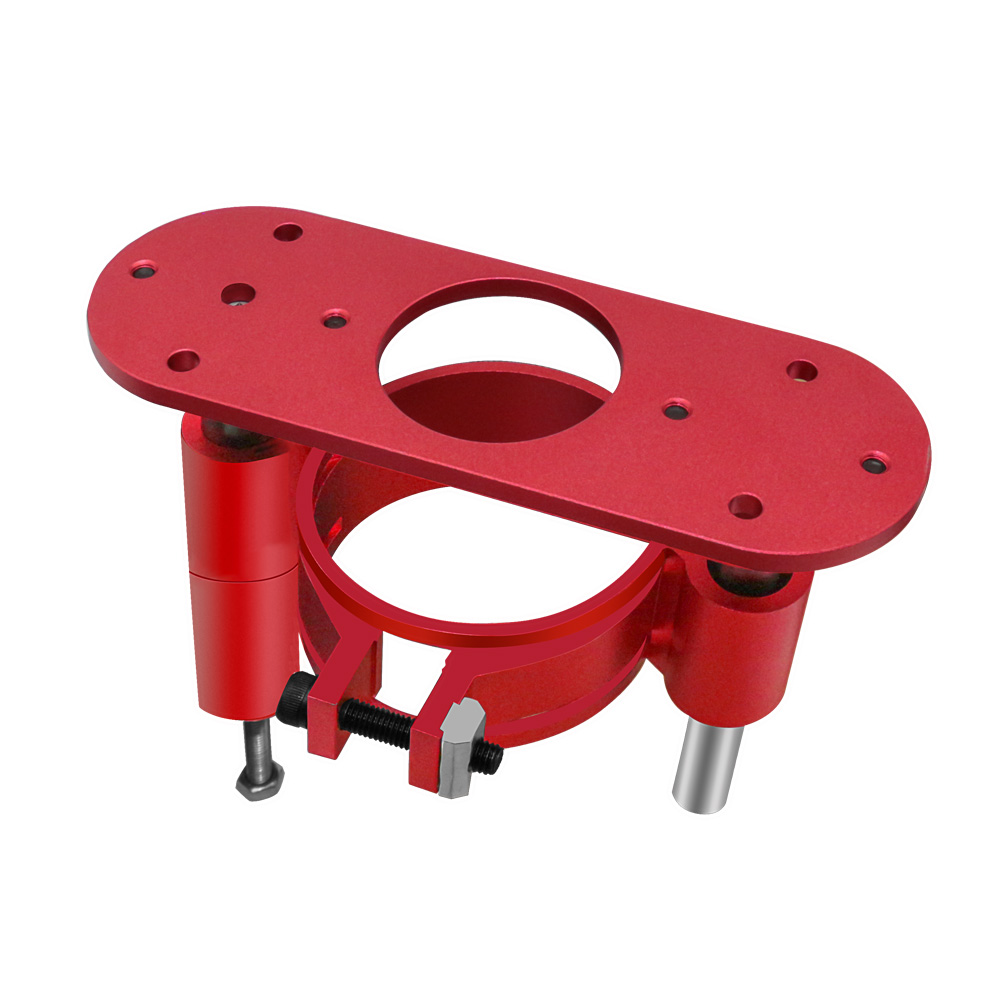 Router Lift 65mm Universal Trimming Machine Router Lift Table Base for Woodworking Benches Table Saw Aluminum Alloy Base Tool