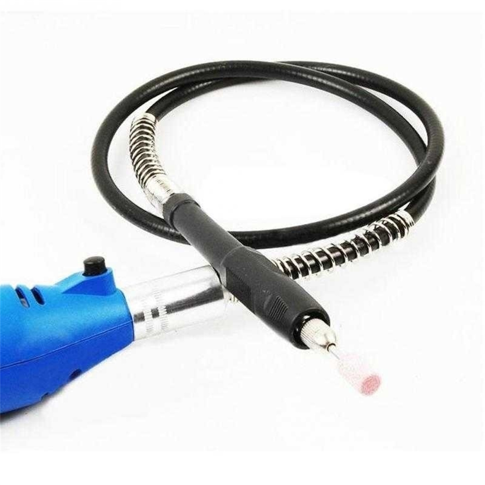 Flexible Shaft for 3.2mm Collet Chuck Electric Grinder with 3mm Input Shaft and M19x2 Metal Nut - Perfect for Jewelry Making and Woodworking Projects