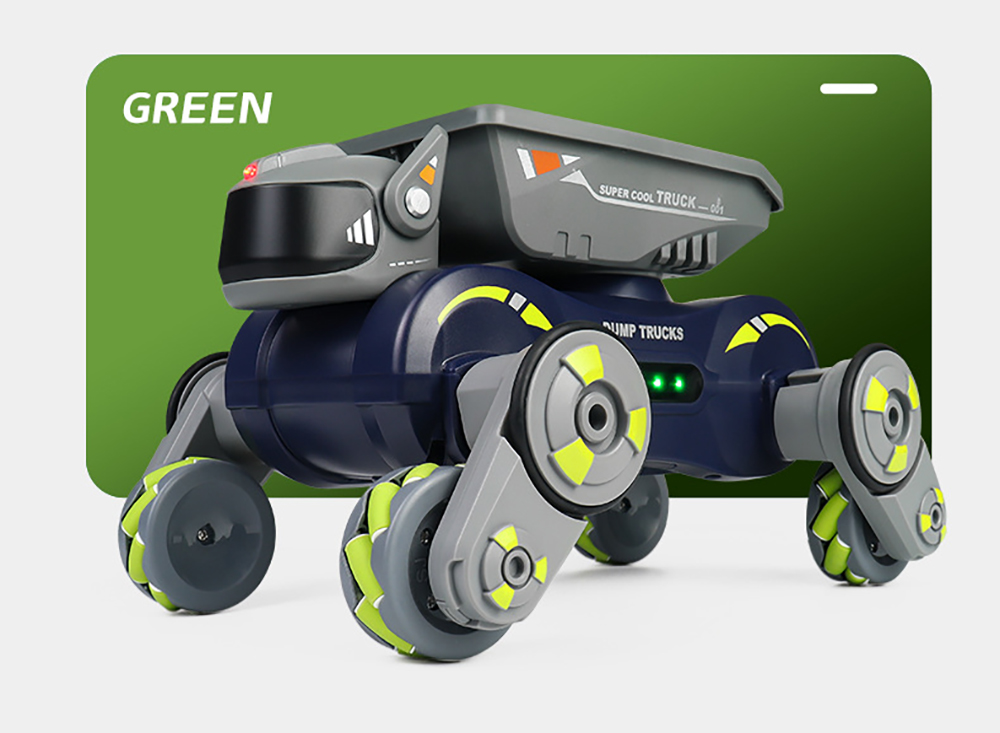 JC013P 2.4G 4WD RC Car Robot Dog Radio Gesture Induction Music Light Stunt Remote Control Car off-Road Control Boys Toys for Children Gifts