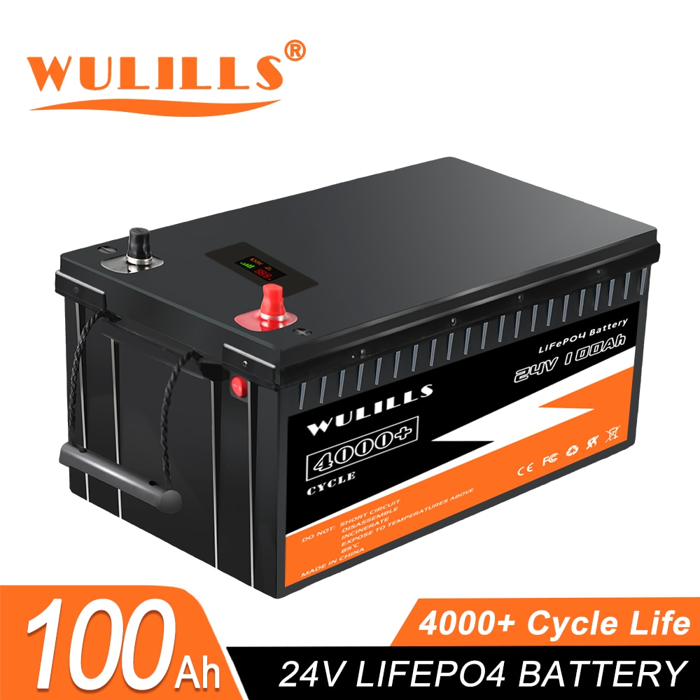 24V 100Ah LiFePO4 Batterie Power Bank 25.6V Eingebauter BMS