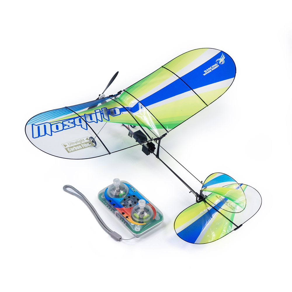 Dancing wings hobby e43 mosquito 360mm wingspan slow flyer indoor mini rc airplane pnp with dsmx/2 rx & tx combo 