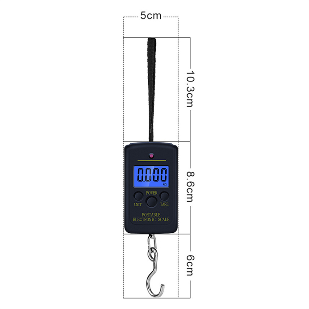 High Accuracy Portable Digital Scale 40kg Capacity 10g Precision Multifunctional Backlit Display Ideal for Travel Fishing Outdoor