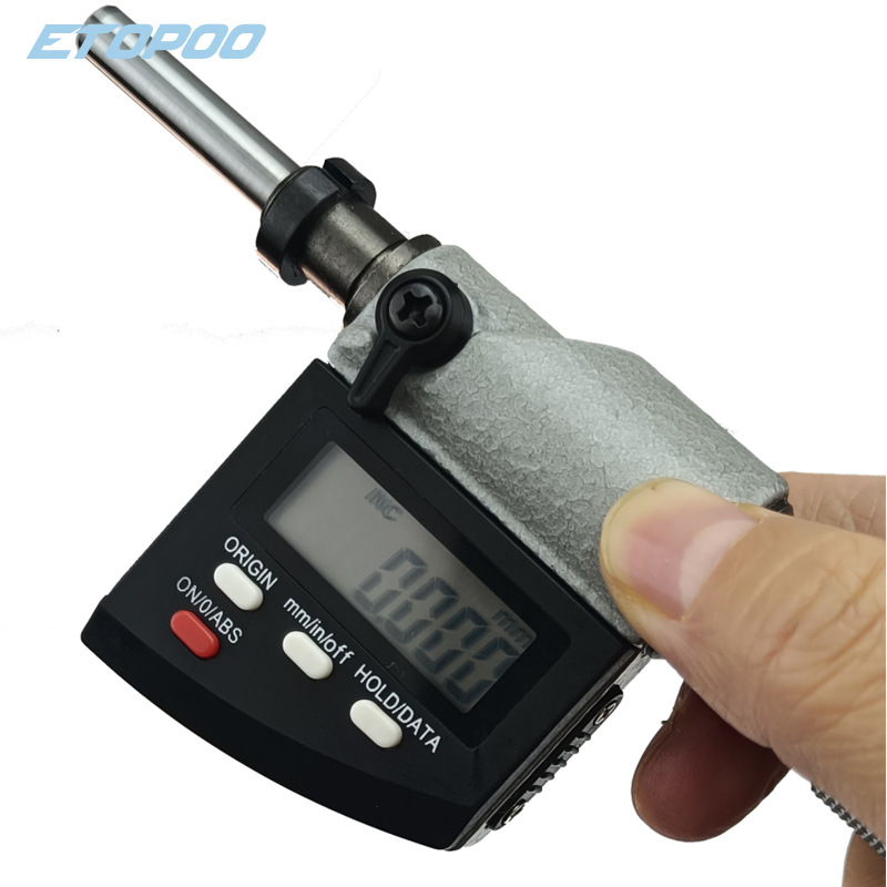 ETOPOO High Precision Measuring Tools Micrometer Heads IP65 Digital Display Micrometers Head 0-25/50mm Spiral Micrometer