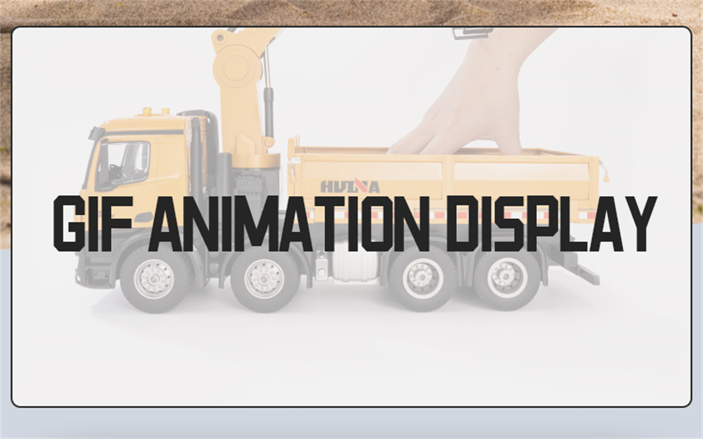 HUINA 1538 1/14 2.4G 26CH Semi-alloy RC Car Grabbing Wood Dump Truck 3-in-1 Vehicle Model RTR