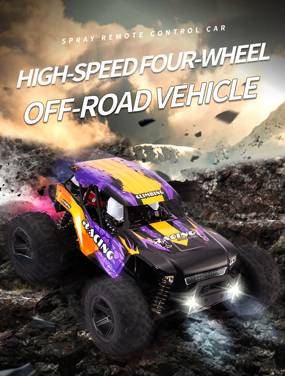 HX 1/14 2.4G 4WD RC Car Vehicle LED Light Off-Road High Speed Truck RTR Full Proportional Models Toys