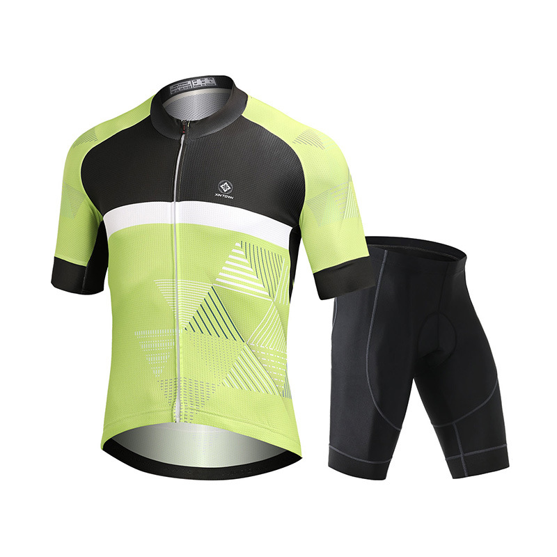 XINTOWN Mens Cycling Short Sleeve Suits Bicycle Shorts Quick Dry Breathable Wicking Summer Cycling Clothing
